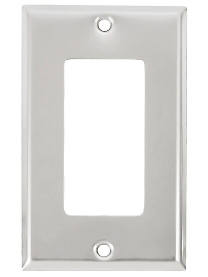 Classic GFI Cover Plate In Polished Chrome.